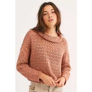 Free People | Isla Key Mauve Knit Pullover Sweater